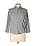 Paper Denim & Cloth 100% Cotton Gray 3/4 Sleeve Button-Down Shirt Size 10/12 - photo 1