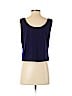 St. John Purple Sleeveless Top Size S - photo 2