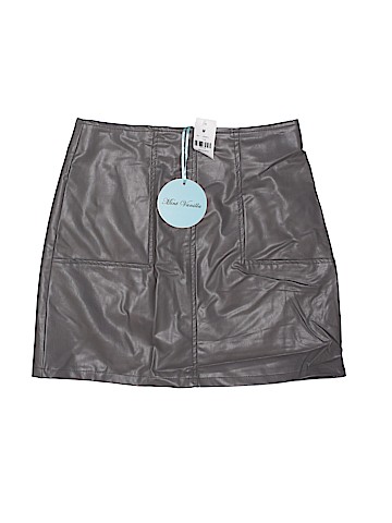 SEEK The Label Faux Leather Skirt (view 1)