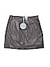 SEEK The Label 100% Polyurethane Gray Faux Leather Skirt Size 8 - photo 1