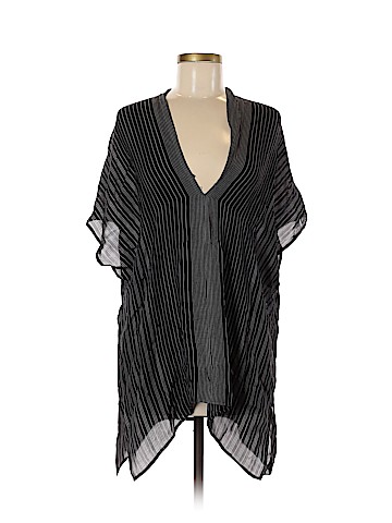 Vince. Short Sleeve Silk Top (view 1)