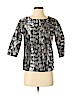 Julien David Gray 3/4 Sleeve Blouse Size S - photo 1