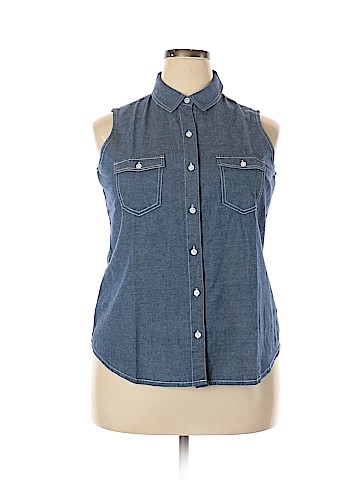 Coldwater Creek Sleeveless Button-Down Shirt (view 1)