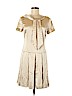 Zac Posen 100% Silk Tan Cocktail Dress Size 6 - photo 1