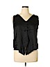 Unbranded 100% Silk Black Sleeveless Silk Top Size L - photo 1