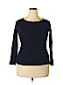 J.Crew 100% Cotton Blue Long Sleeve Top Size XL - photo 1