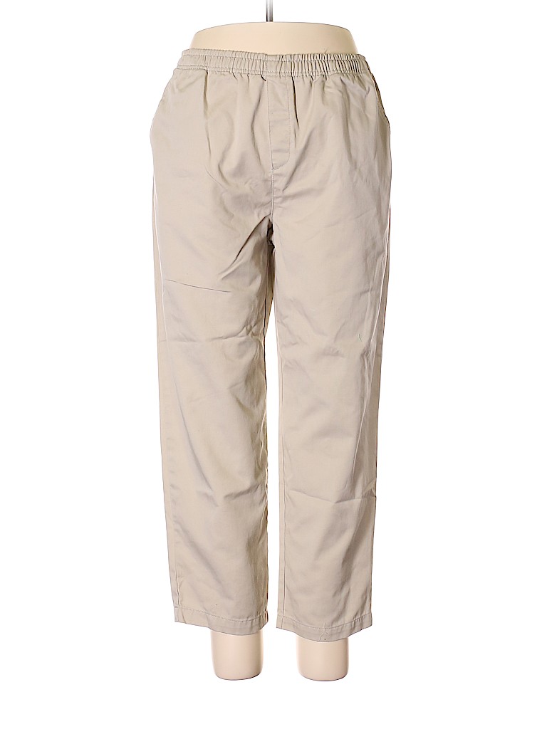 Cabin Creek Solid Tan Casual Pants Size 16 (Petite) - 73% off | thredUP