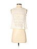 Romeo & Juliet Couture 100% Cotton Ivory Sleeveless Blouse Size M - photo 1