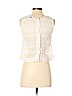 Romeo & Juliet Couture 100% Cotton Ivory Sleeveless Blouse Size M - photo 2