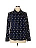 Brave Soul 100% Polyester Blue Long Sleeve Blouse Size 16 - photo 1