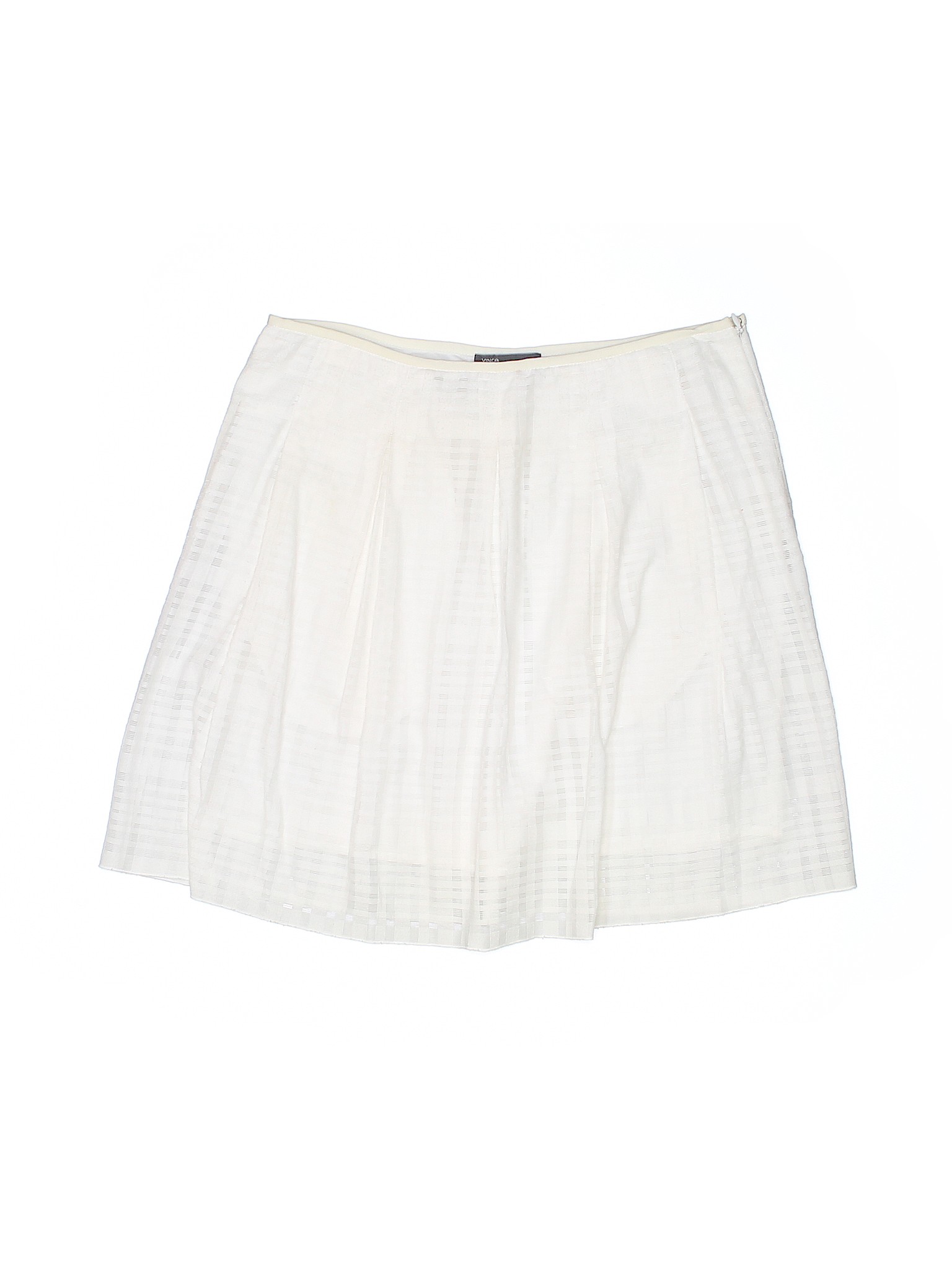 Vince. Solid White Casual Skirt Size 2 - 93% off | thredUP