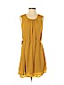 H&M 100% Polyester Yellow Casual Dress Size 4 - photo 1