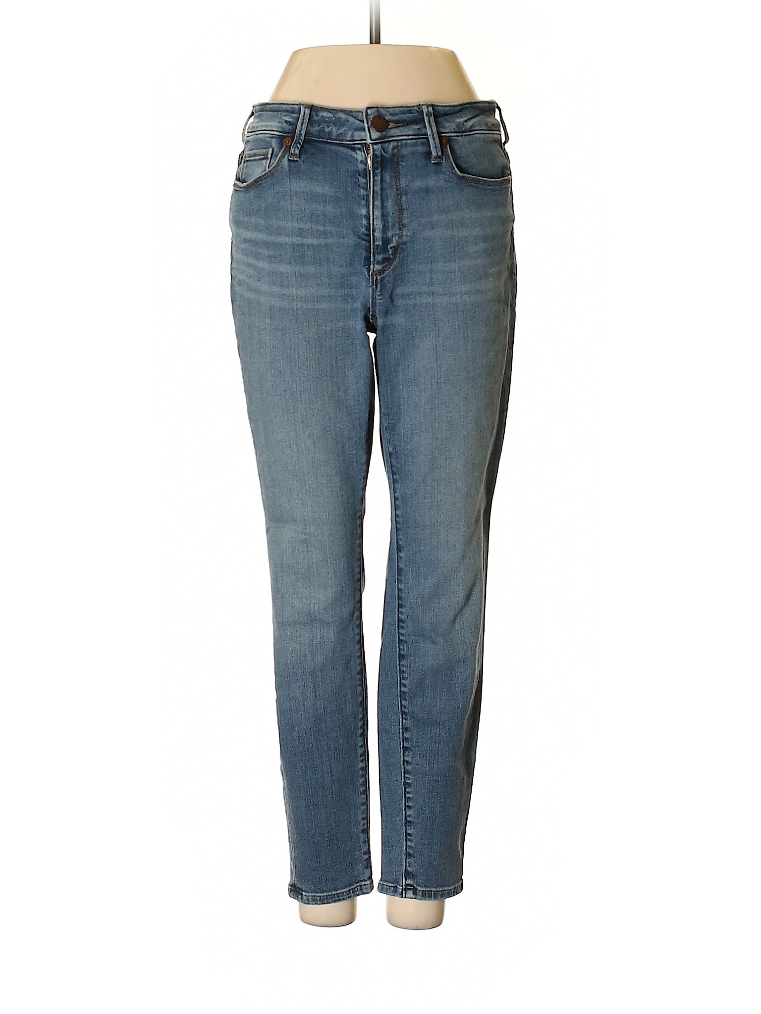 Ann Taylor LOFT Solid Blue Jeans Size 2 - 90% off | thredUP