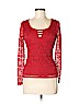 Candie's Red Long Sleeve Top Size S - photo 1
