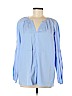 Vince Camuto Blue Long Sleeve Blouse Size M - photo 1
