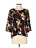 J.jill 100% Rayon Black 3/4 Sleeve Blouse Size XS (petite) - photo 1