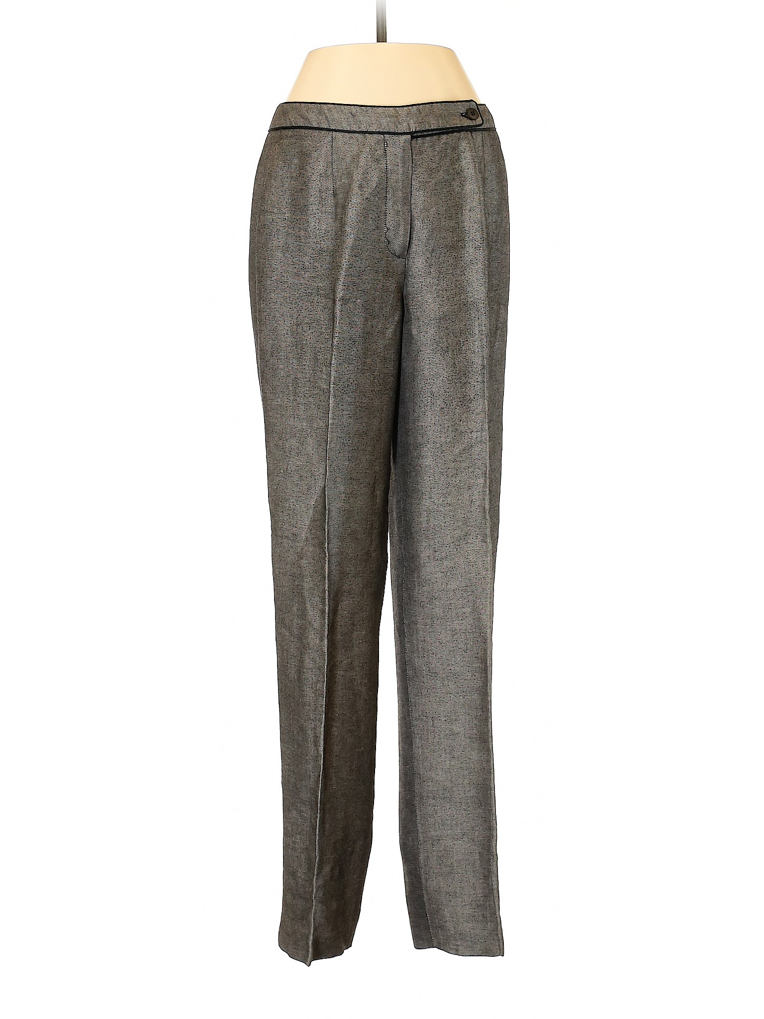 Ann Taylor LOFT Women Gray Linen Pants 4 | eBay
