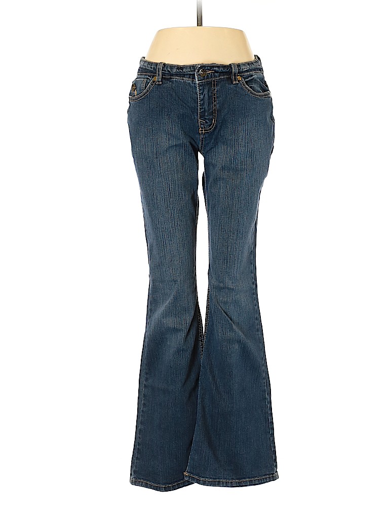 Glo Jeans Solid Blue Jeans Size 7 - 76% off | thredUP