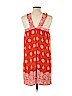 Ann Taylor LOFT 100% Viscose Orange Casual Dress Size L (petite) - photo 2