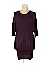 H&M 100% Viscose Purple Casual Dress Size L - photo 1