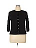 Talbots 100% Pima Cotton Black Cardigan Size L (petite) - photo 1