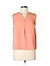 Nine West 100% Polyester Orange Sleeveless Blouse Size M (petite) - photo 1