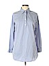 J. McLaughlin 100% Cotton Blue Long Sleeve Button-Down Shirt Size L - photo 1