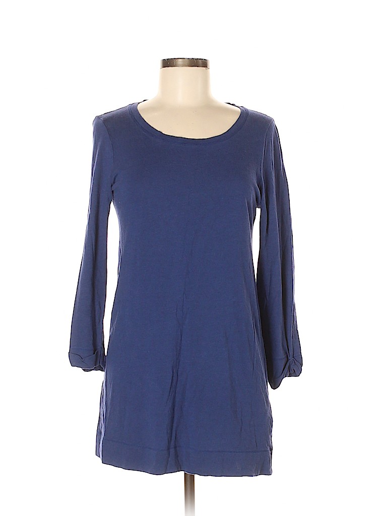 Zara Solid Blue 3/4 Sleeve T-Shirt Size M - 73% off | thredUP