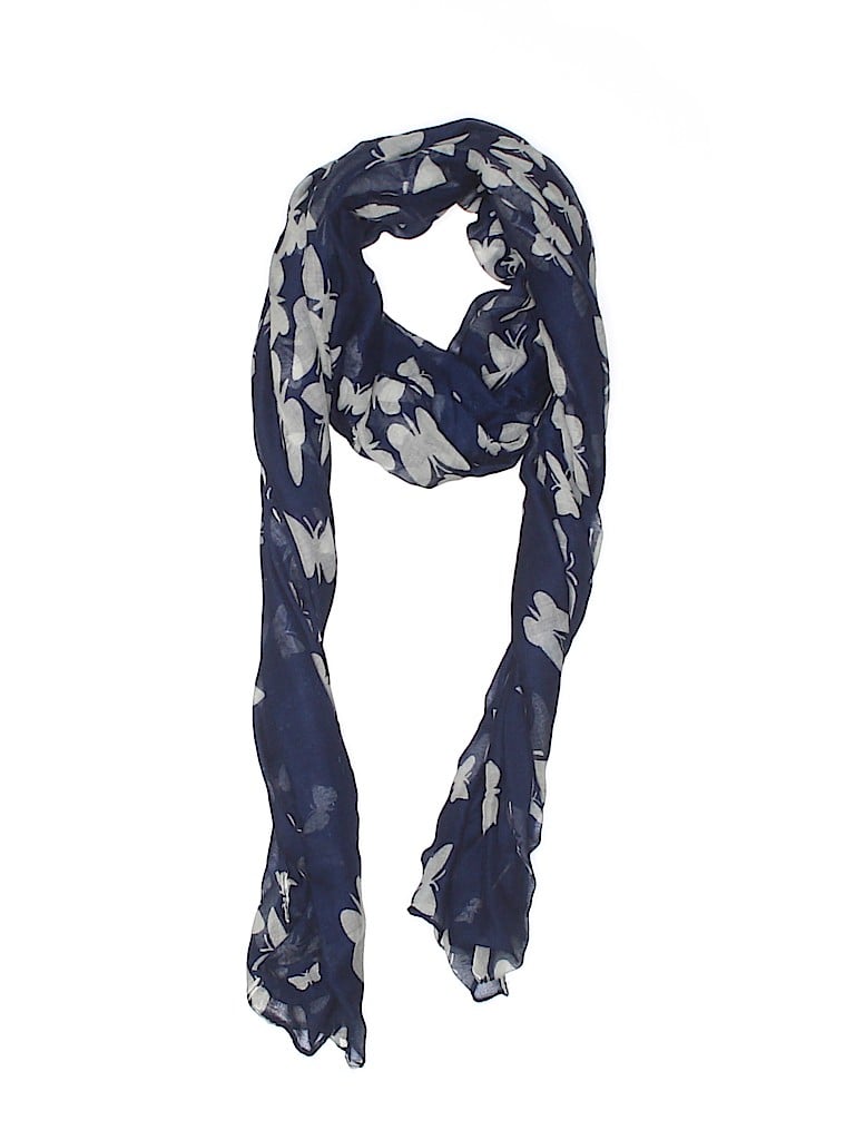 Unbranded Print Blue Scarf One size - photo 1