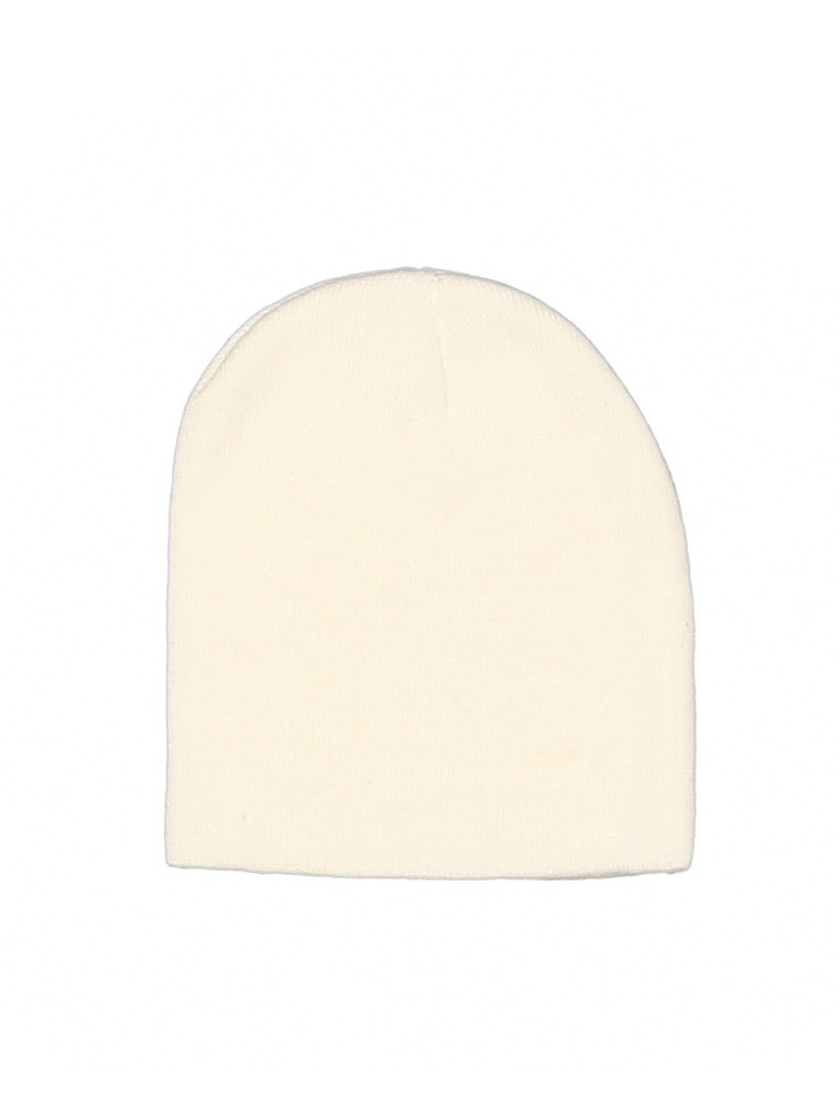 Unbranded Solid Ivory Beanie One size - photo 1