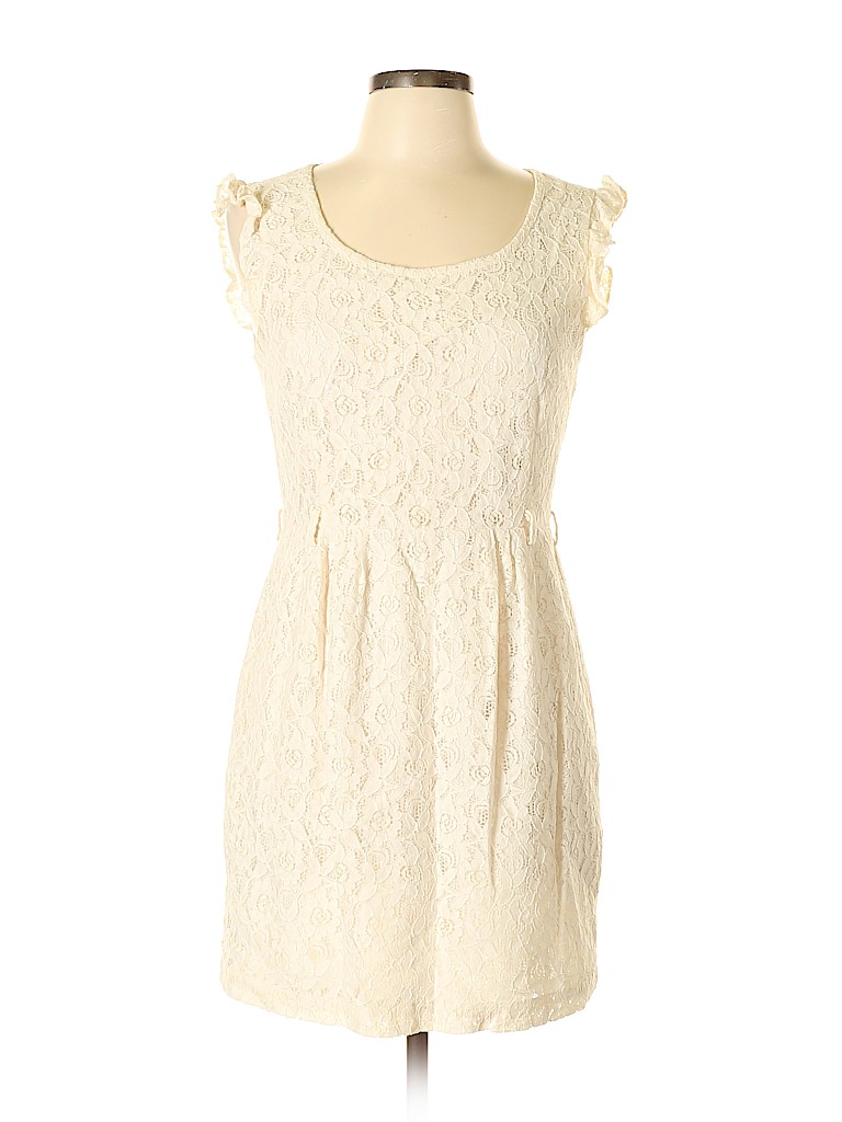Forever 21 Lace Ivory Cocktail Dress Size L - 66% off | thredUP