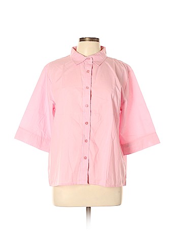Assorted Brands 3/4 Sleeve Button-Down Shirt (view 1)