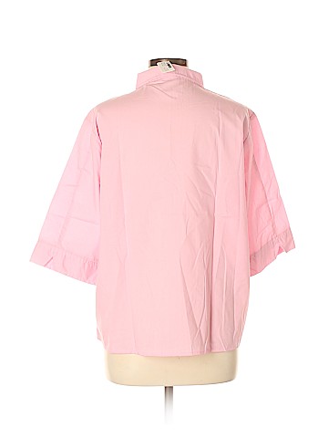 Assorted Brands 3/4 Sleeve Button-Down Shirt (view 2)