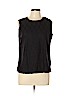 Salon Studio by Haband 100% Polyester Black Sleeveless Top Size L (petite) - photo 1