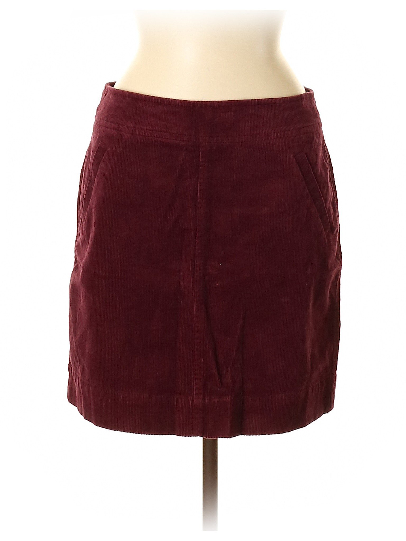 ann taylor loft red skirt