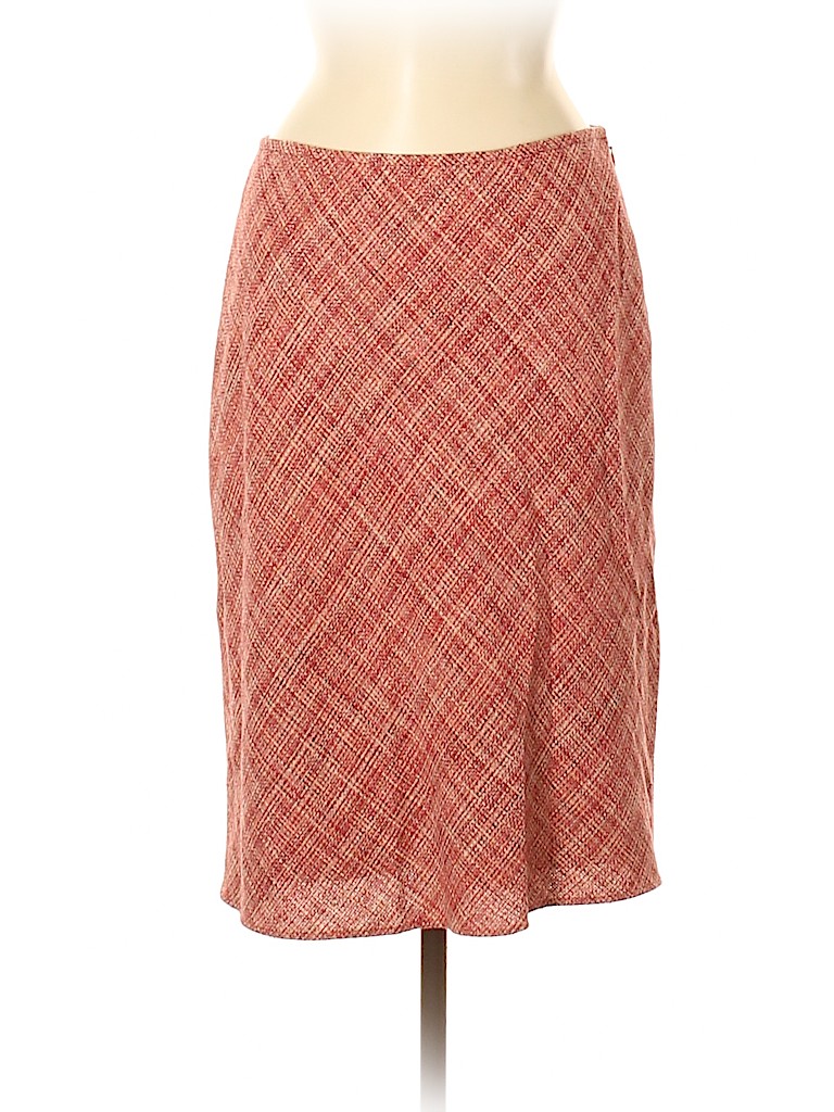 Ann Taylor LOFT 100% Silk Red Silk Skirt Size 8 (petite) - photo 1