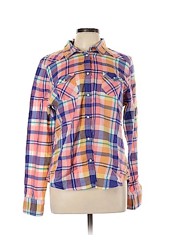American Eagle Outfitters Long Sleeve Button-Down Shirt (view 1)