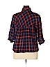 Romeo & Juliet Couture 100% Cotton Red Long Sleeve Button-Down Shirt Size L - photo 2