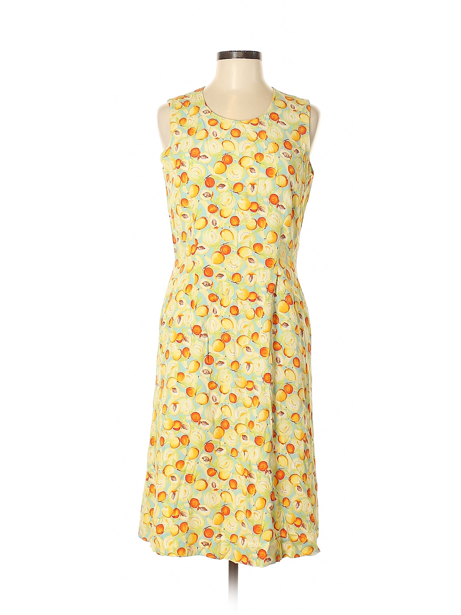 Talbots Women Yellow Casual Dress 6 Petite | eBay