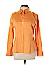 PaperWhite Orange Long Sleeve Button-Down Shirt Size 10 - photo 1