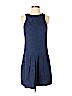 Club Monaco Blue Casual Dress Size 2 - photo 1