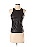 Express Outlet 100% Polyester Black Faux Leather Top Size XS (petite) - photo 1
