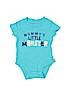 Carter's Blue Short Sleeve Onesie 0-3 MO / 3 MO - photo 1