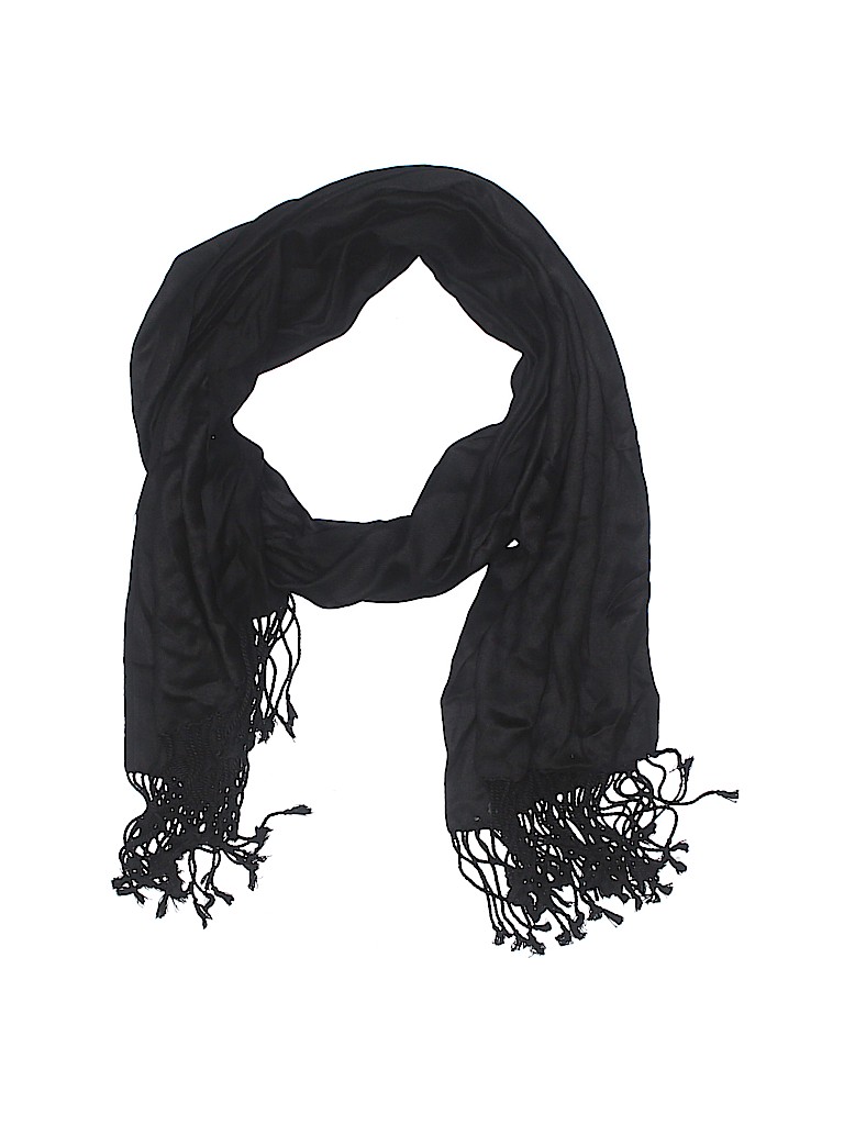 Unbranded Solid Black Scarf One size - photo 1