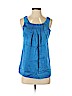 BCBGMAXAZRIA 100% Silk Blue Sleeveless Silk Top Size S - photo 1