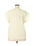 Swildens 100% Cotton Ivory Short Sleeve Blouse Size 3X - photo 2