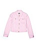 Juicy Couture Polka Dots Pink Denim Jacket Size 12 - photo 1
