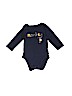 Bundles 100% Cotton Graphic Blue Long Sleeve Onesie 0-3 MO / 3 MO - photo 1