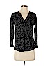H&M 100% Polyester Black 3/4 Sleeve Blouse Size S - photo 1