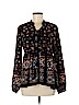 Aqua 100% Polyester Black Long Sleeve Blouse Size M - photo 1